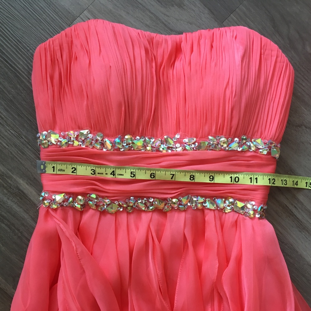 Emanuel Strapless Rhinestone Dress - Picture 6 of 8